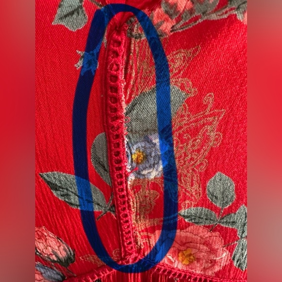 Bila Floral Red Sleeveless Dress - Picture 10 of 12